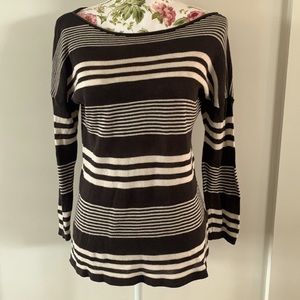 Old Navy brown and cream striped sweater